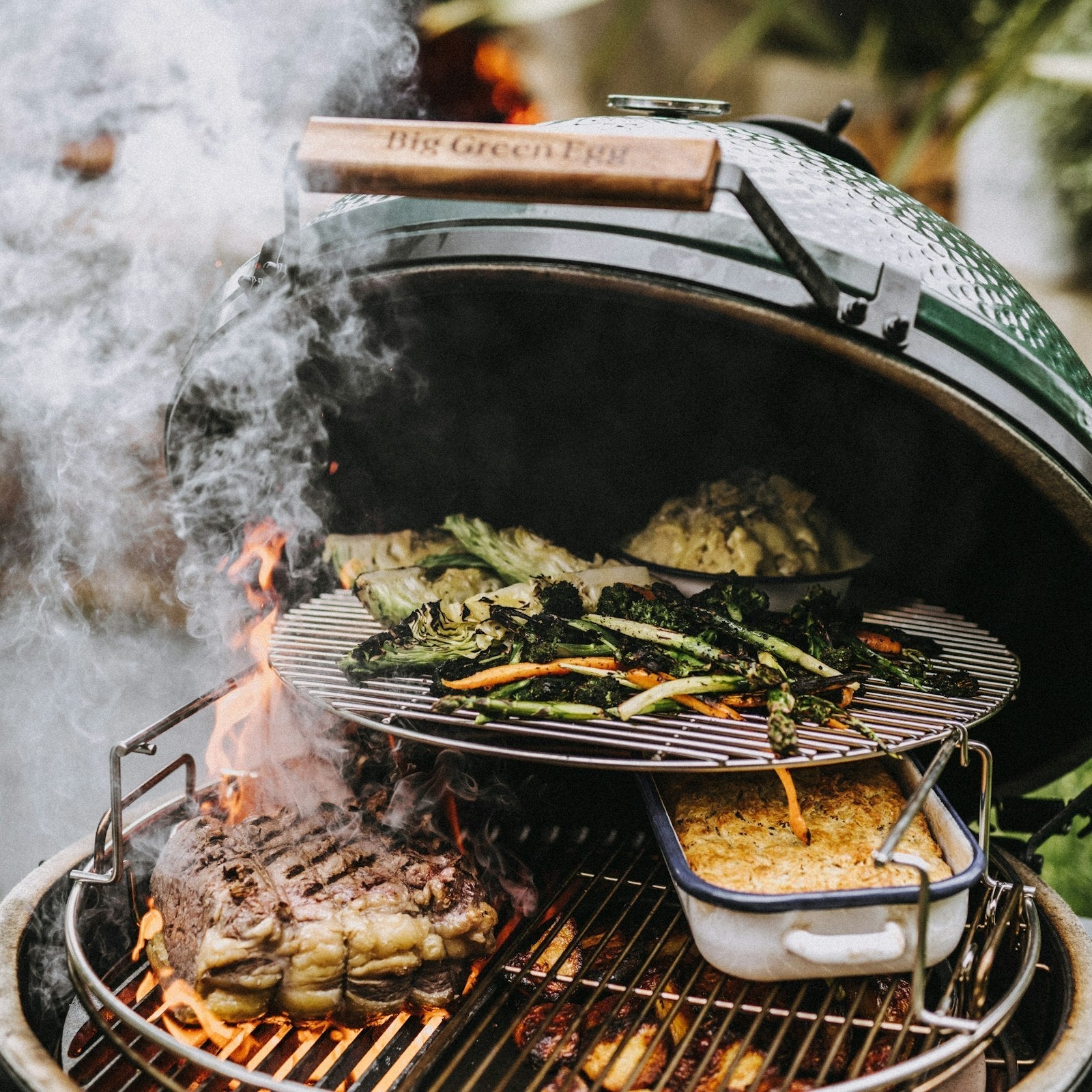 Big Green Egg 2 Piece Multi-Level Rack for EGGspander - Image 2