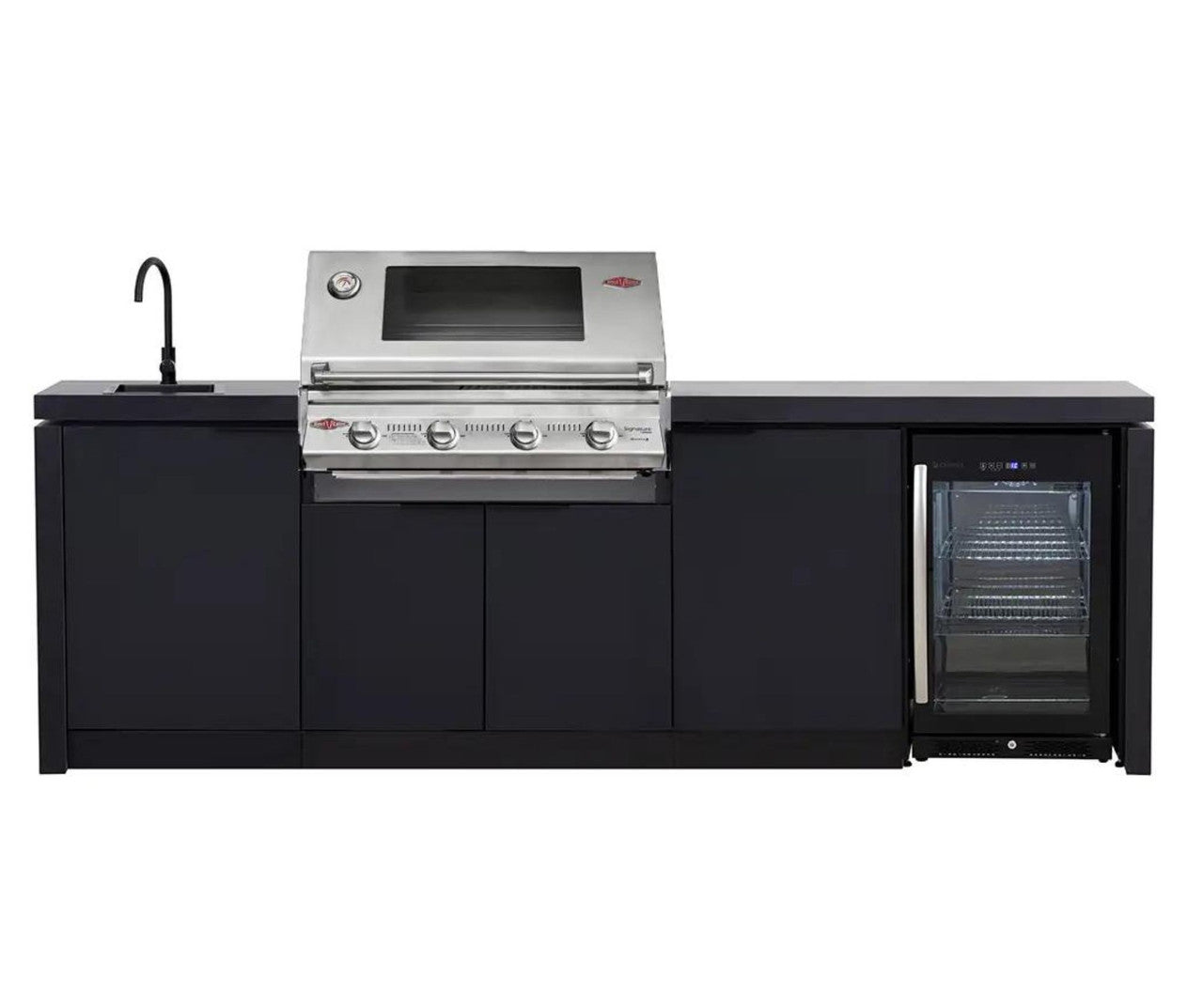 Beefeater Cabinex S30000S Series 4 Burner Outdoor Kitchen With Fridge & Sink