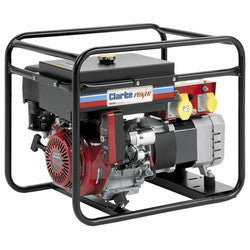 Clarke CP6550NESLR 6.5kVA long run electric start single phase petrol generator, 230v / 110v