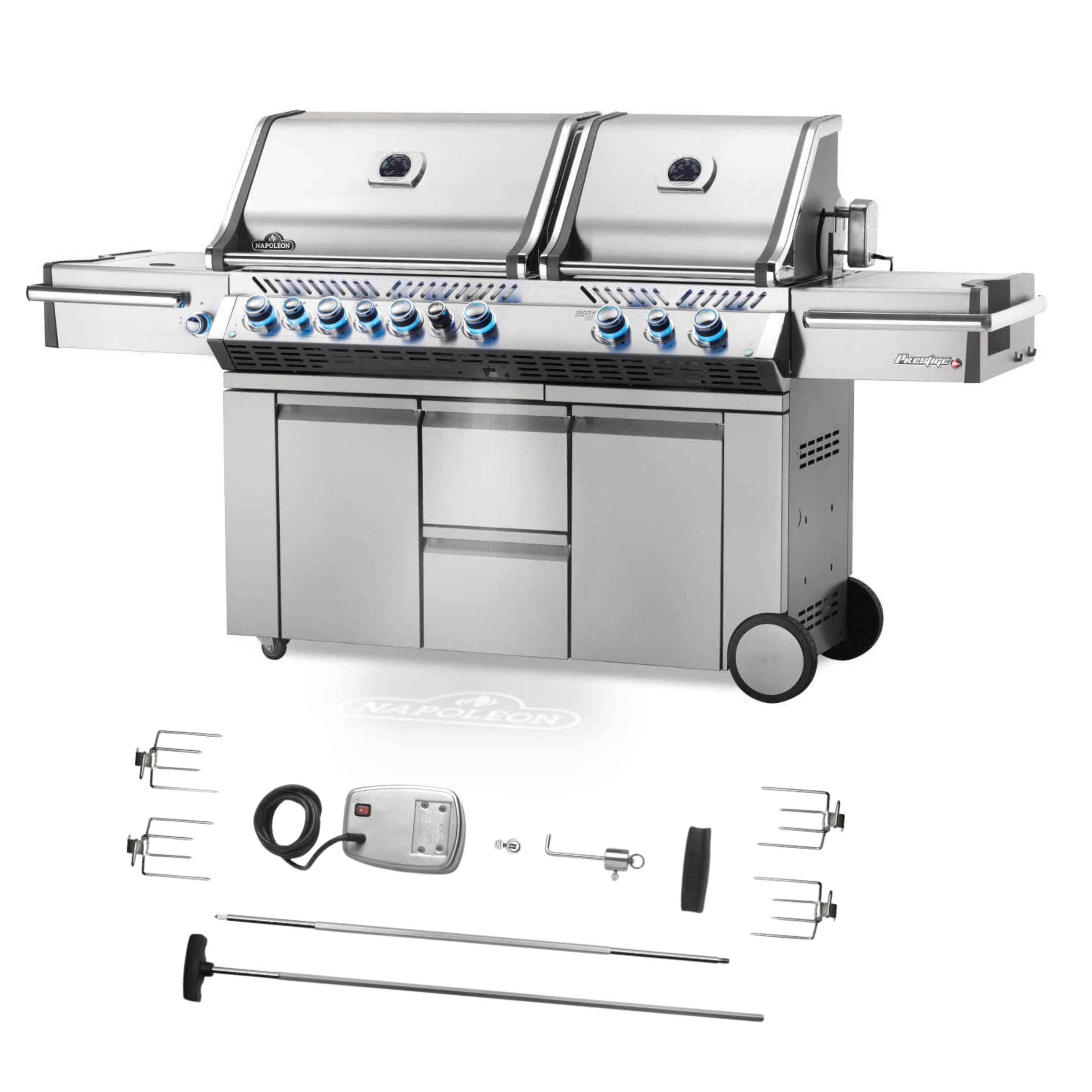 Napoleon Prestige PRO 825 Gas BBQ RSBI PRO825RSBIPSS-3-GB - Free Rotisserie
