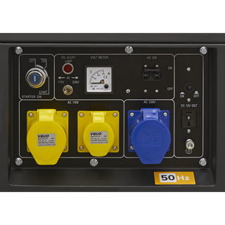 DG5000 Heavy duty Diesel Generator 4-Stroke Engine 110/230V, 5000W - 4.6kW/3000rpm