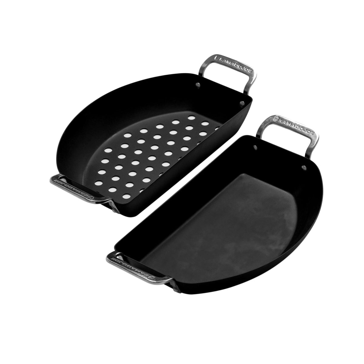 Kamado joe karbon steel half moon pan set