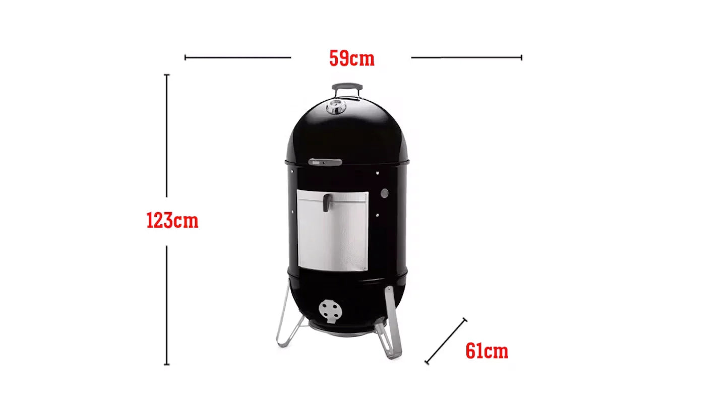Weber Smokey Mountain 57cm BBQ Cooker Smoker with Cover - Image 5