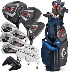 Callaway XR 13-Piece Stand Bag Package Set - Navy/Silver - Graphite